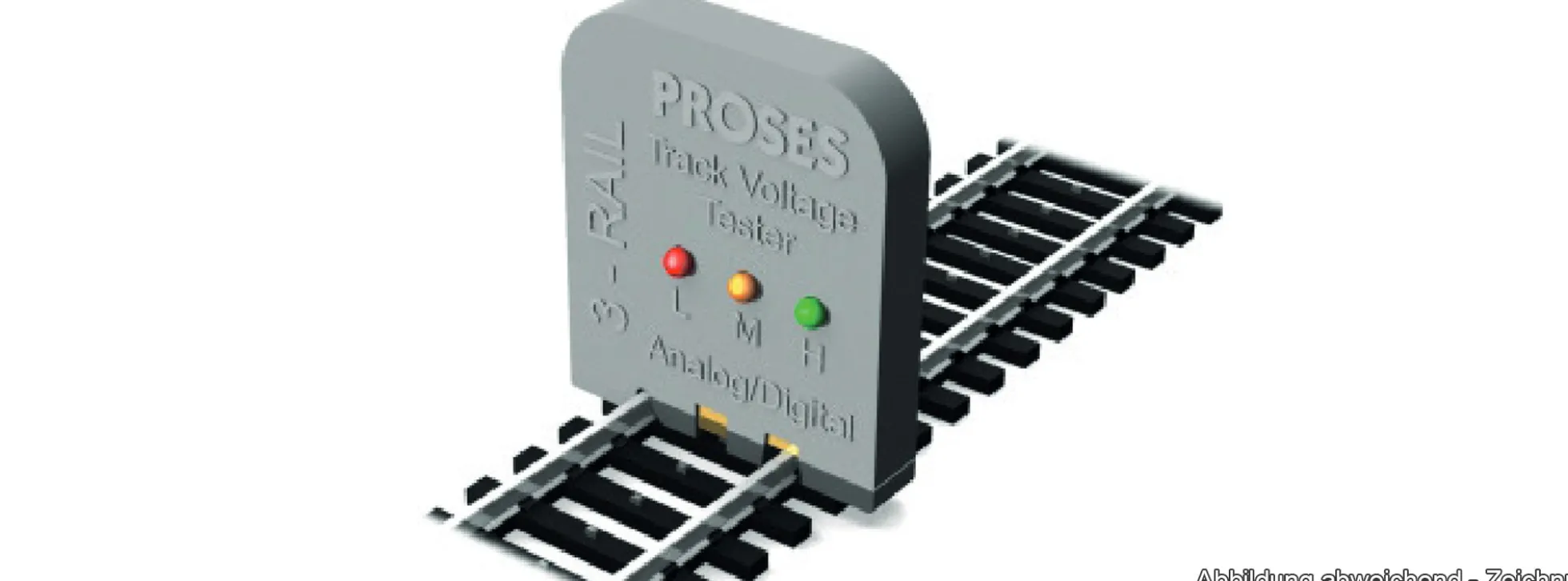PROSES PVT-002 Gleisspannungsprüfgerät | 3-Leiter AC | Spur H0