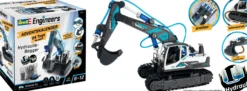 Revell 01054 Adventskalender Engineers Hydraulischer Bagger | 8 - 12 Jahre | Bausatz 1:24