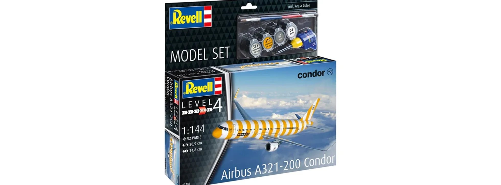 Revell 63788 Airbus A321-200 Condor Model Set | Flugzeug Bausatz 1:144