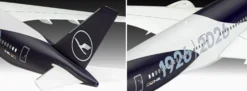 Revell 05612 Airbus A350-900 - 100 Jahre Lufthansa | Geschenkset | Flugzeug Bausatz 1:144
