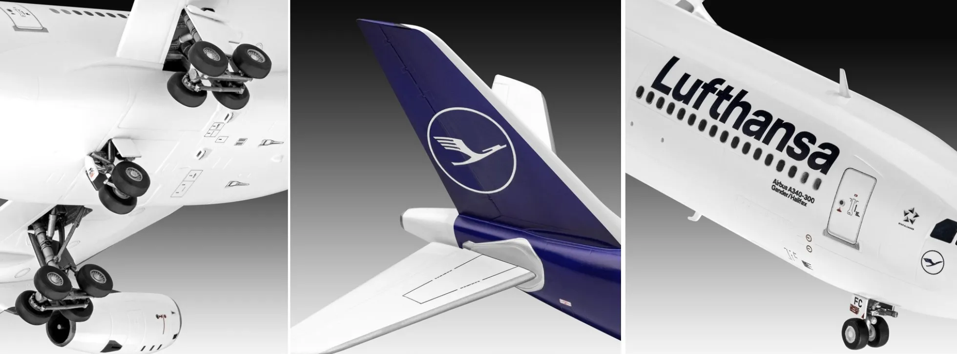 Revell 03803 Airbus A340-300 Lufthansa New Livery | Flugzeug Bausatz 1:144