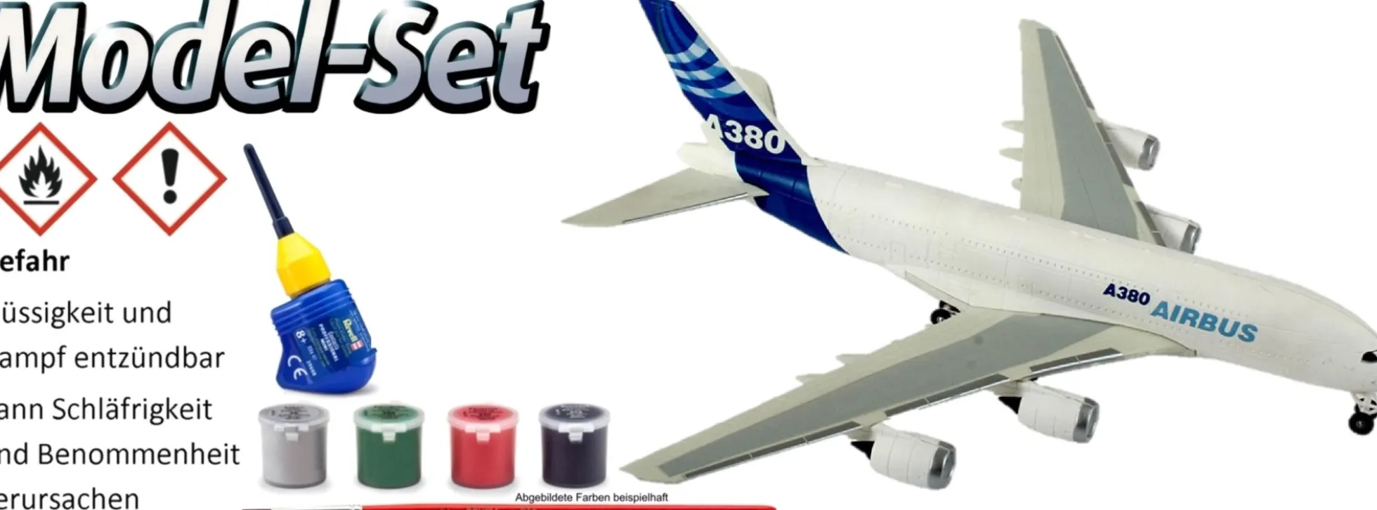 Revell 63808 Airbus A380 | Model-Set | Flugzeugmodell Bausatz 1:288