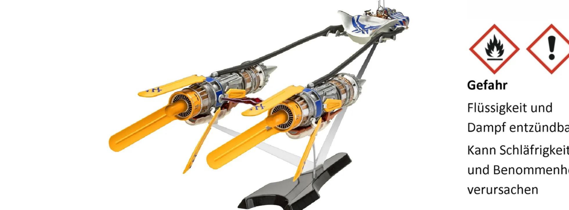 Revell 05639 Anakins Podracer EP1 25th Anniv. Geschenkset | Raumschiff Bausatz 1:31