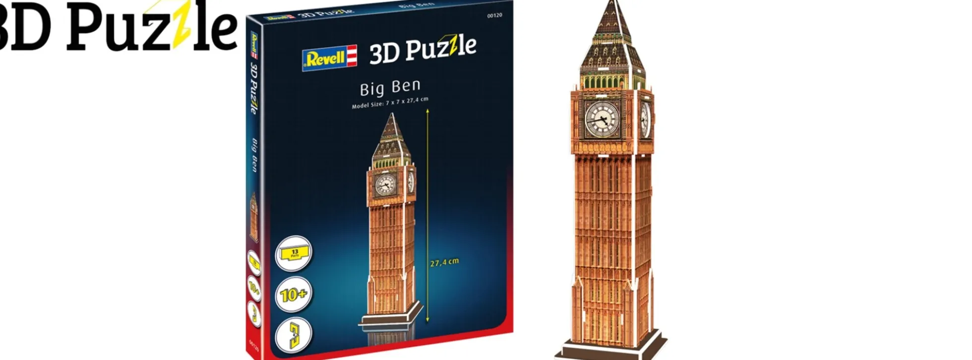 Revell 00120 Big Ben | 3D-Puzzle | 13 Teile | ab 10 Jahren