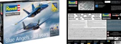 Revell 05613 Blue Angels 80 Jahre | Geschenkset | Flugzeug Bausatz 1:72