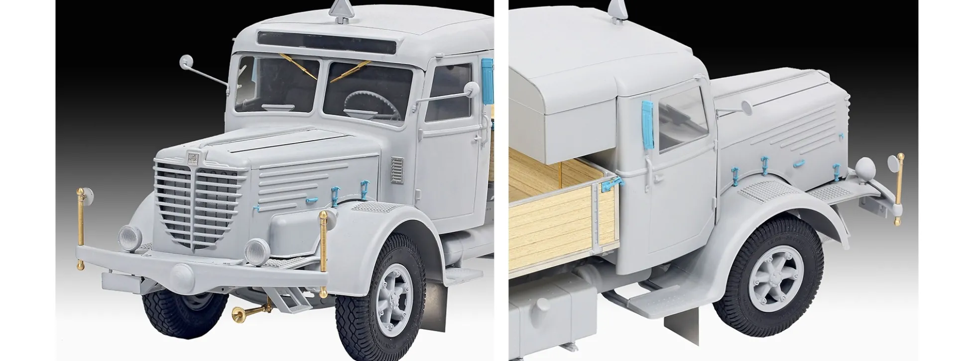 Revell 07580 Büssing 8000 S 13 mit Anhänger | Platinum Edition | LKW Bausatz 1:24