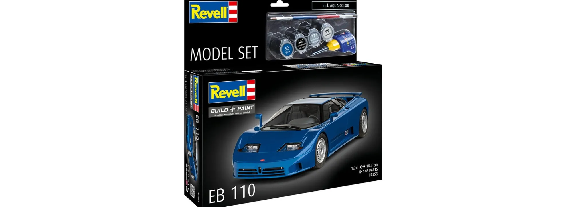 Revell 67353 Bugatti EB 110 Model Set | Auto Bausatz 1:24