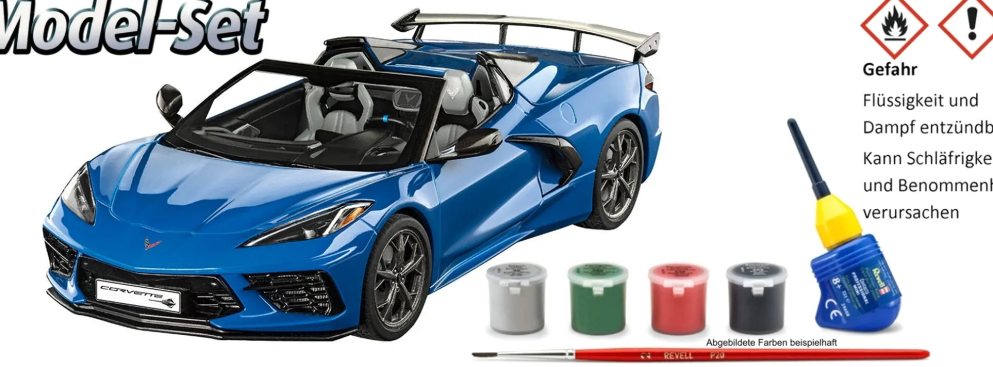Revell 67750 Corvette C8 Cabriolet | Model-Set | Auto Bausatz 1:25