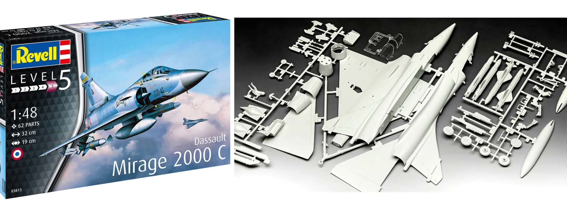 Revell 03813 Dassault Mirage 2000C | Flugzeug Bausatz 1:48