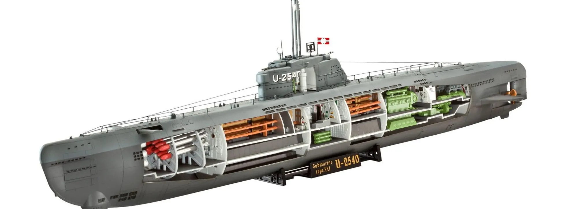 Revell 05078 Deutsches U-Boot Typ XXI U 2540 Bausatz 1:144