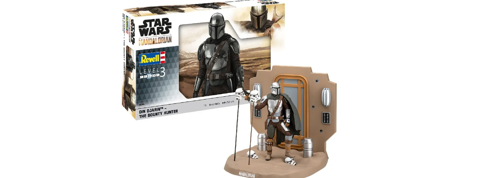 Revell 06784 Din Djarin | The Bounty Hunter | The Mandalorian | Star Wars | Figuren Bausatz 1:9