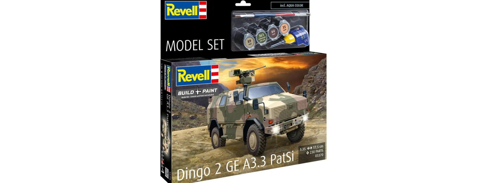 Revell 63370 Dingo 2 GE A3.3 PatSi | Model Set | Militär Bausatz 1:35