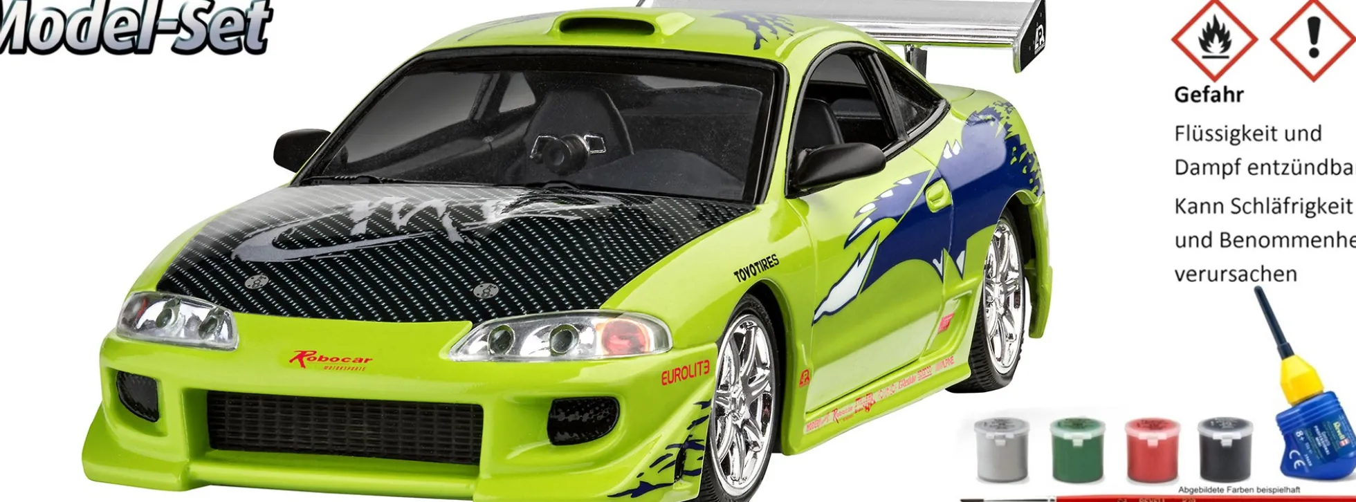 Revell 67691 Fast and Furious - Brians 1995 Mitsubishi Eclipse | Model Set | Auto Bausatz 1:25