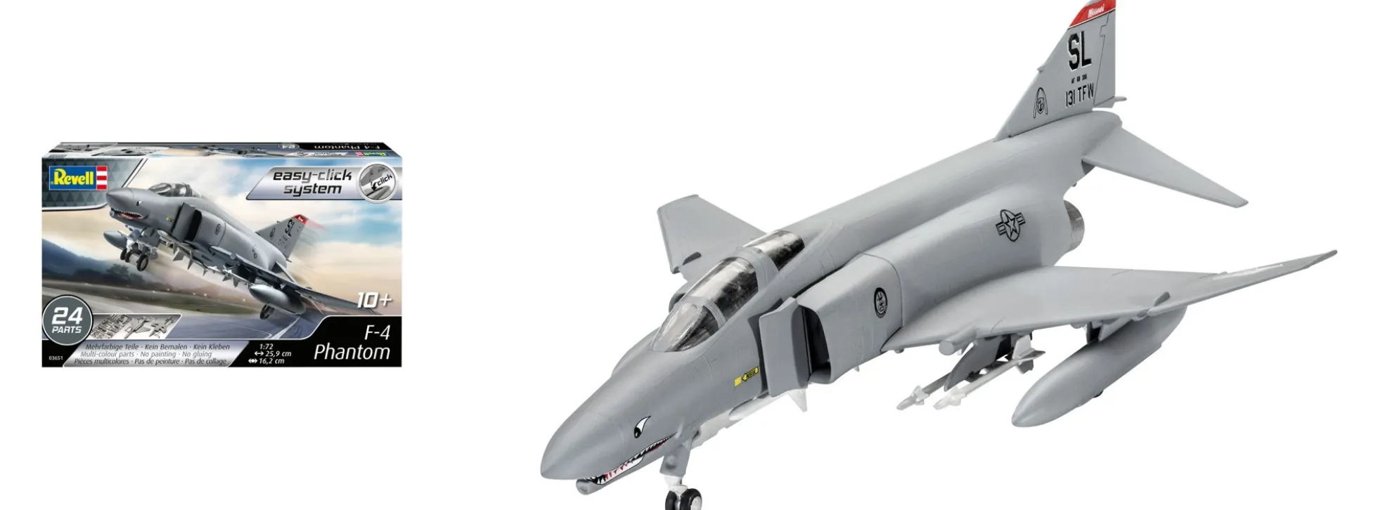 Revell 03651 F4E Phantom easy click | Flugzeug Bausatz 1:72
