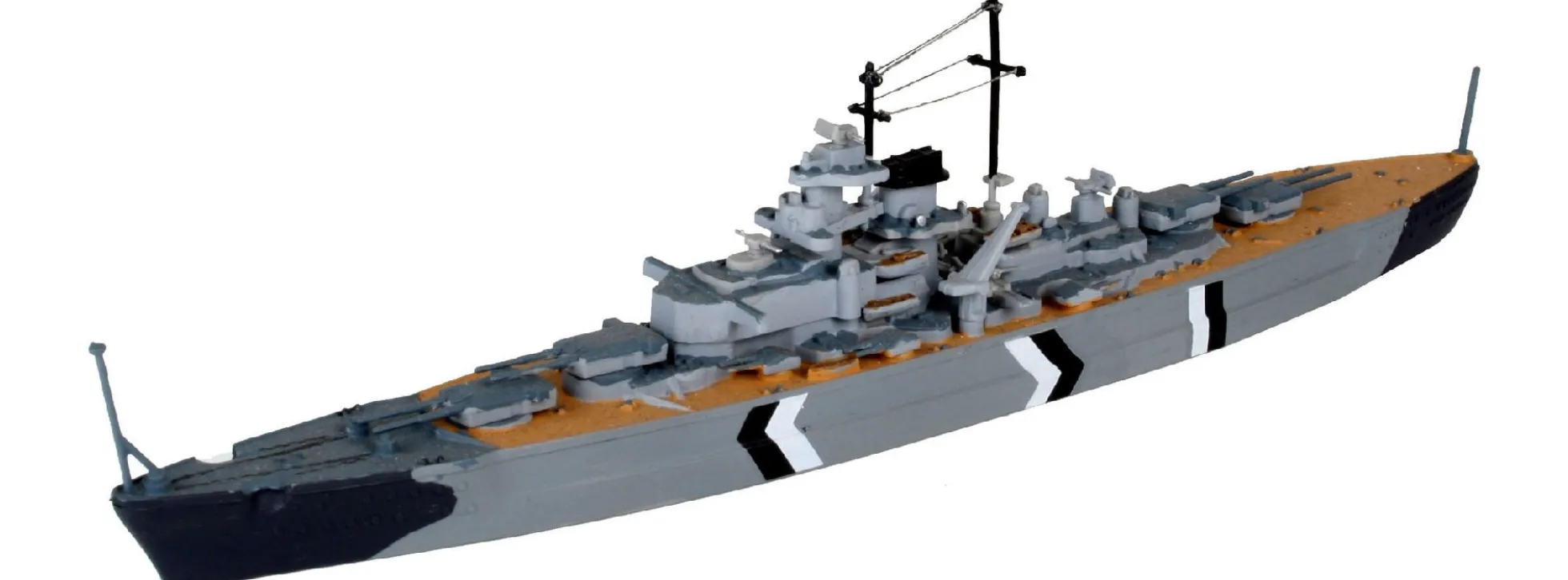 Revell 05668 First Diorama Set | Bismarck Battle | Schiff Bausatz 1:1200
