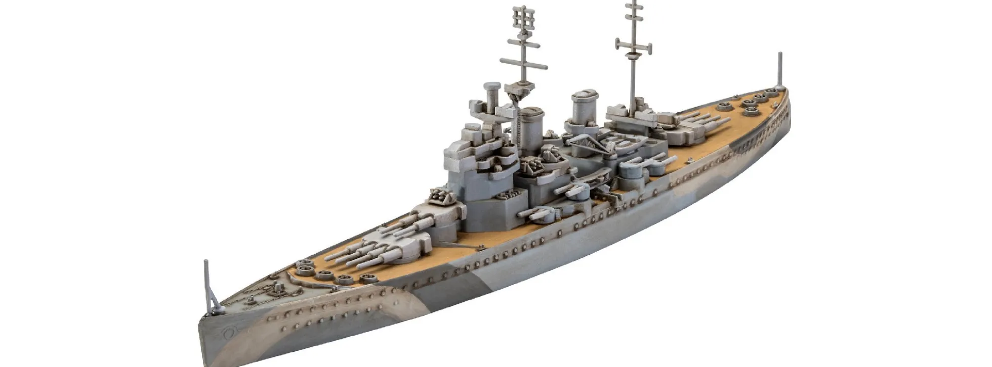 Revell 05668 First Diorama Set | Bismarck Battle | Schiff Bausatz 1:1200