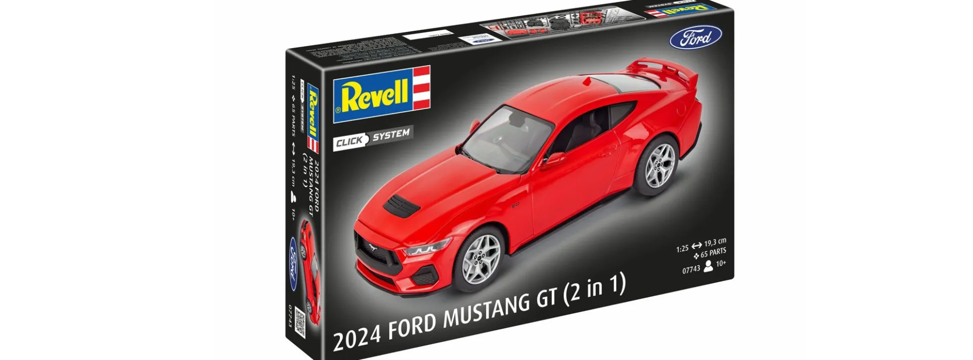 Revell 07743 2024 Ford Mustang GT easy-click | Auto Bausatz 1:25