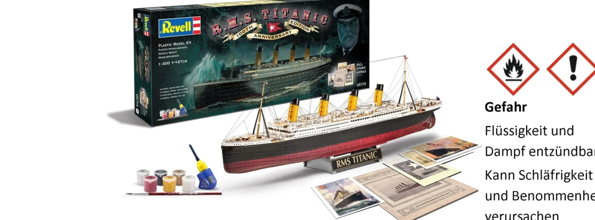 Revell 05715 Geschenkset | 100 Jahre Titanic | Sonderbausatz 1:400