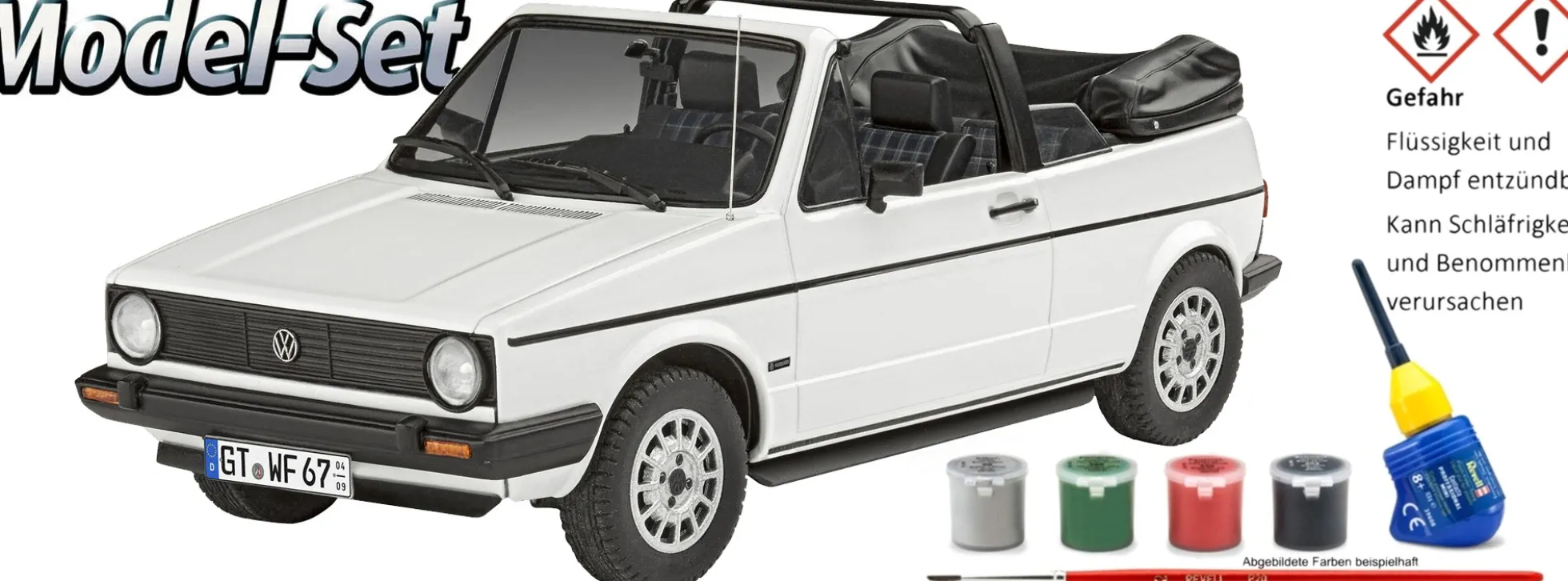 Revell 05636 Geschenkset 50 Jahre VW Golf 1 | Auto Bausatz 1:24