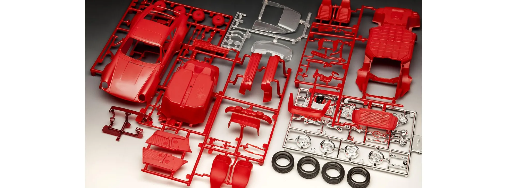 Revell 05634 Geschenkset Porsche 911 Turbo 50. Jahrestag | Auto Bausatz 1:24