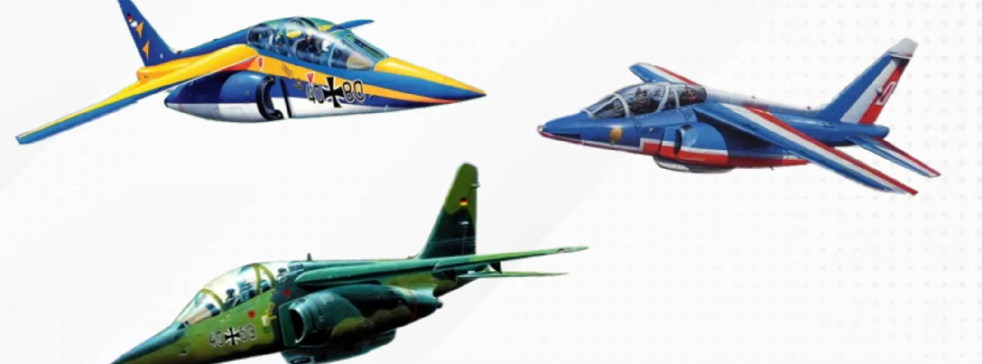 Revell 03810 Geschenkset 50th Anniversary Alpha Jet | Flugzeugmodell Bausatz 1:144