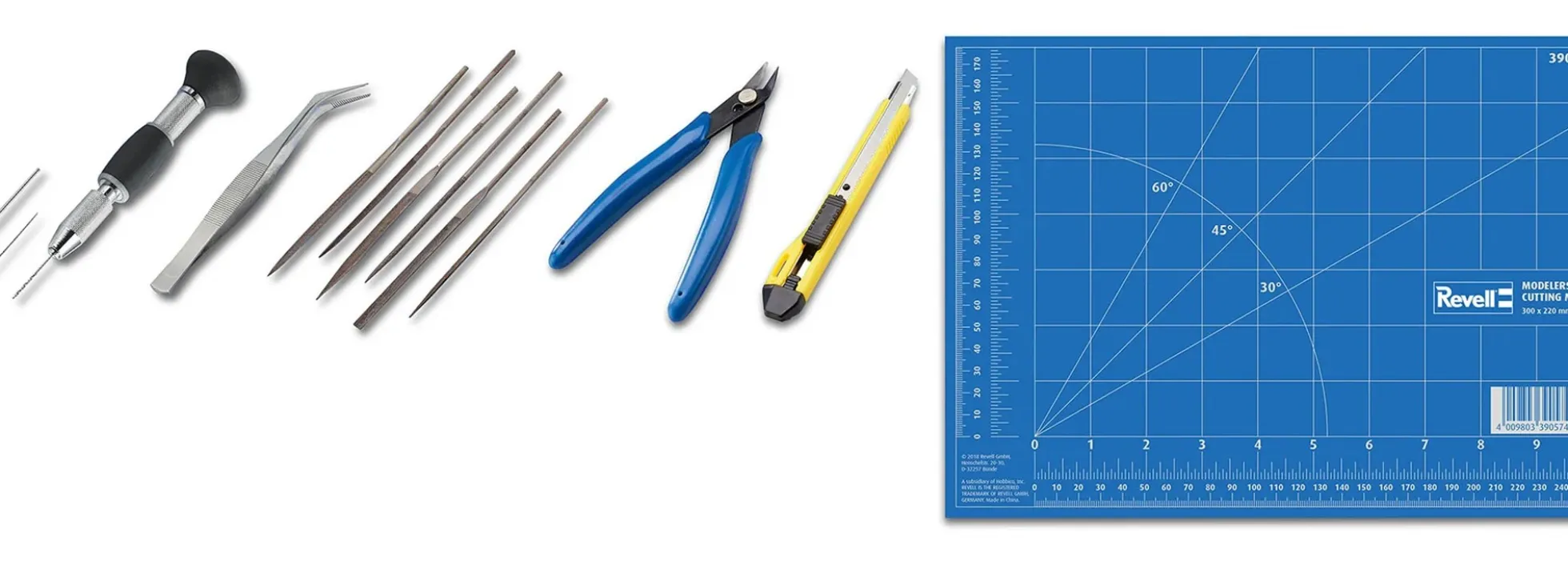 Revell 39640 Hobby Tool Kit Pro | 14-teiliges Set | Modellbau-Werkzeug