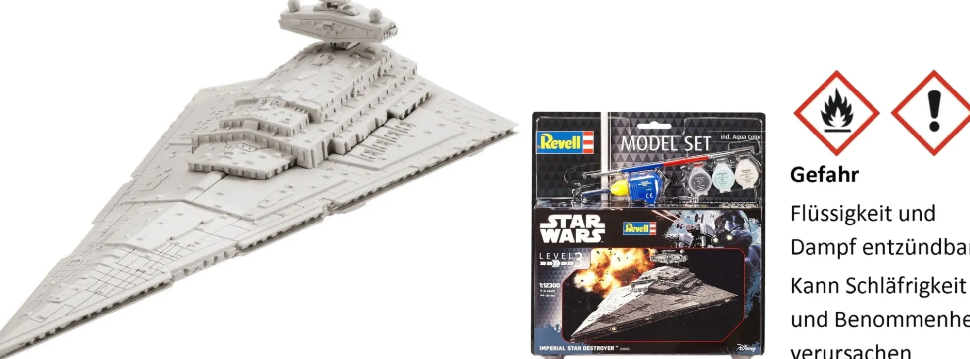 Revell 63609 Imperial Star Destroyer Model-Set | Raumschiff Bausatz 1:12300