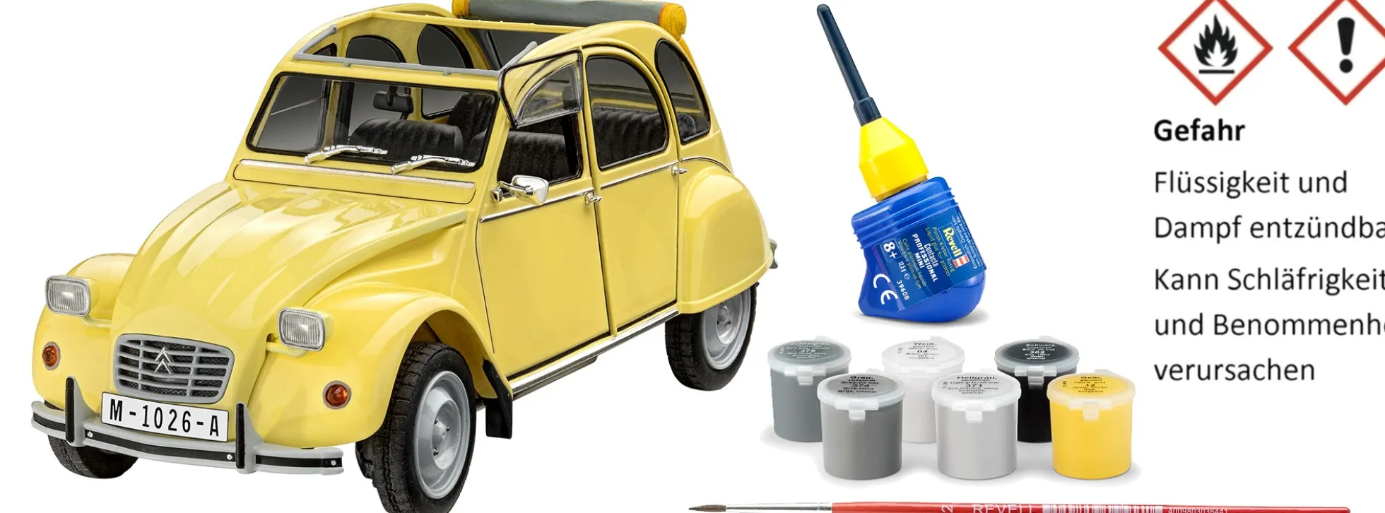 Revell 05663 James Bond Citroen 2 CV Geschenkset | Auto Bausatz 1:24