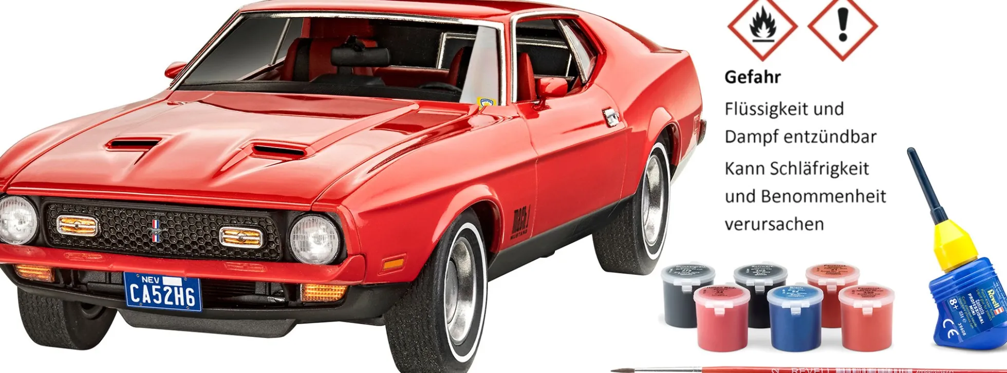 Revell 05664 James Bond Ford Mustang Mach I Geschenkset | Auto Bausatz 1:25