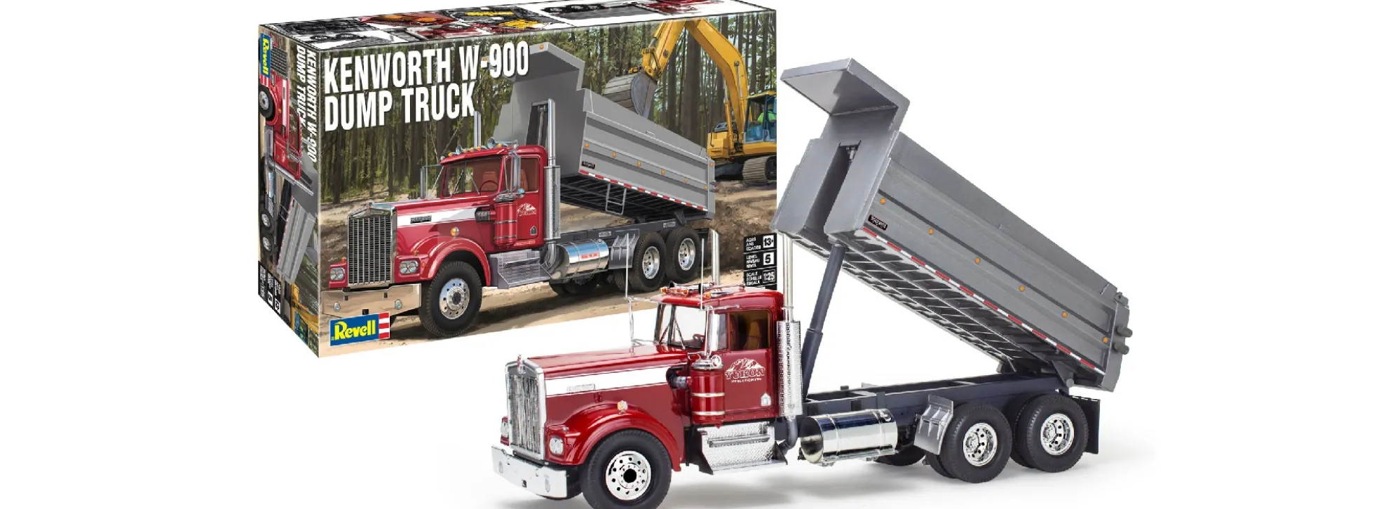 Revell 12628 Kenworth W-900 Dump Truck | LKW-Modell Bausatz 1:25