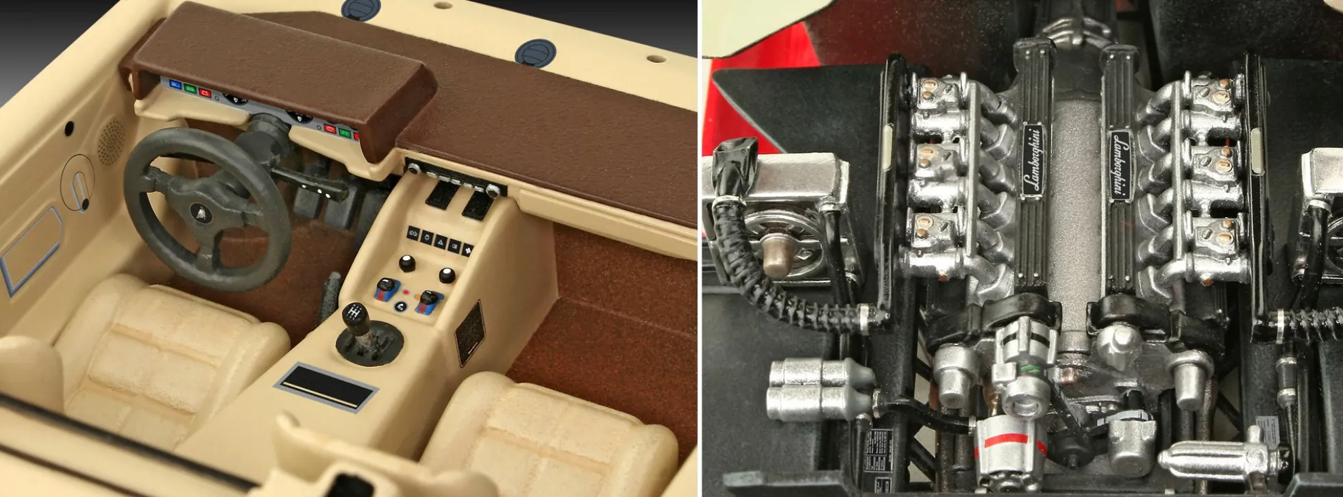 Revell 07730 Lamborghini Countach LP500S | Auto Bausatz 1:24