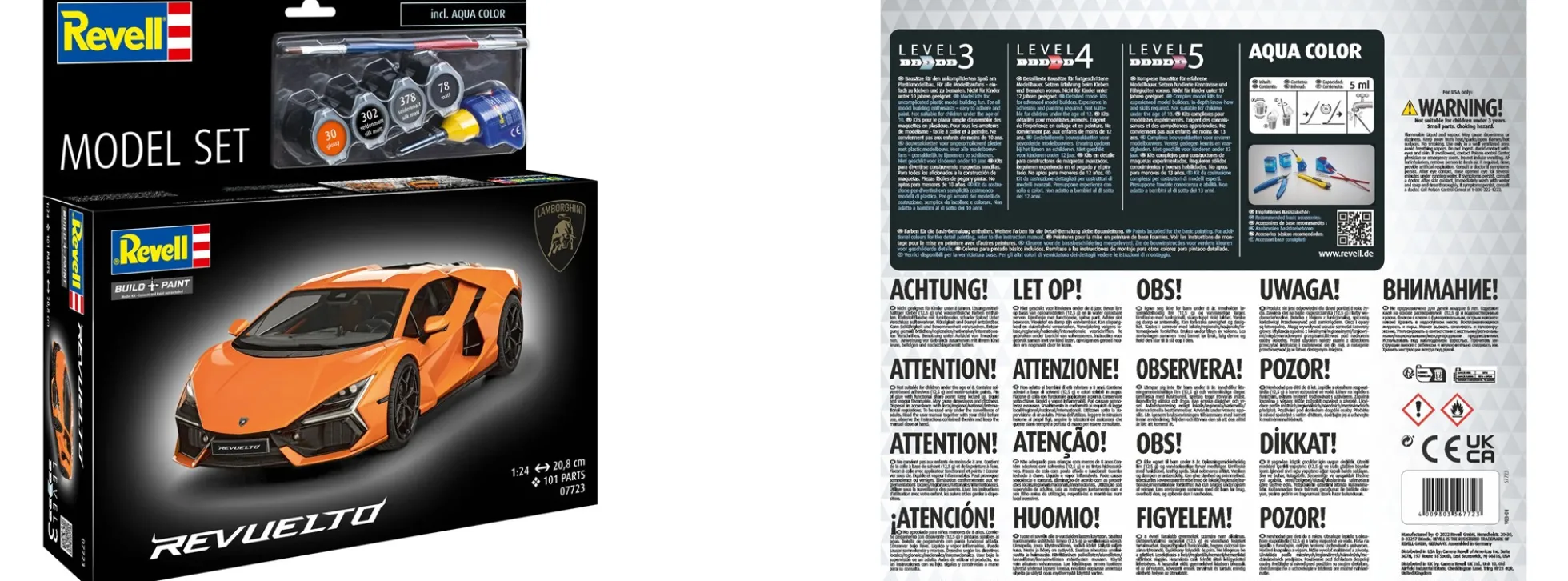 Revell 67723 Lamborghini Revuelto Model Set | Auto Bausatz 1:24