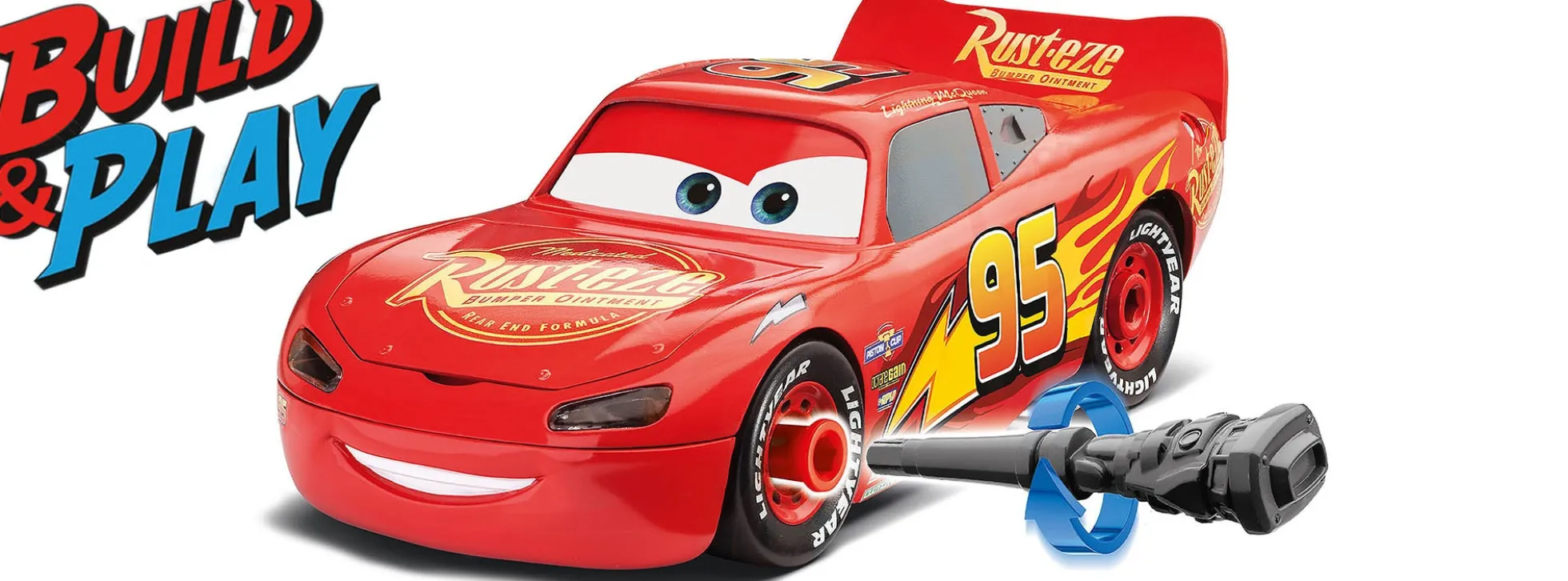 Revell 06562 Lightning McQueen Disney-Cars | Build+Play | Auto Bausatz 1:20