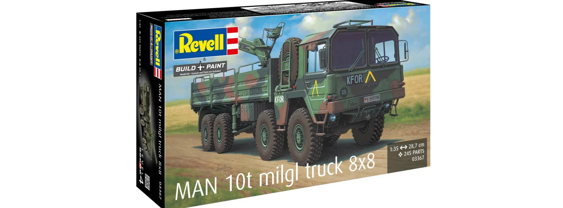 Revell 03367 MAN 10t milgl Truck 8x8 | Militär Bausatz 1:35