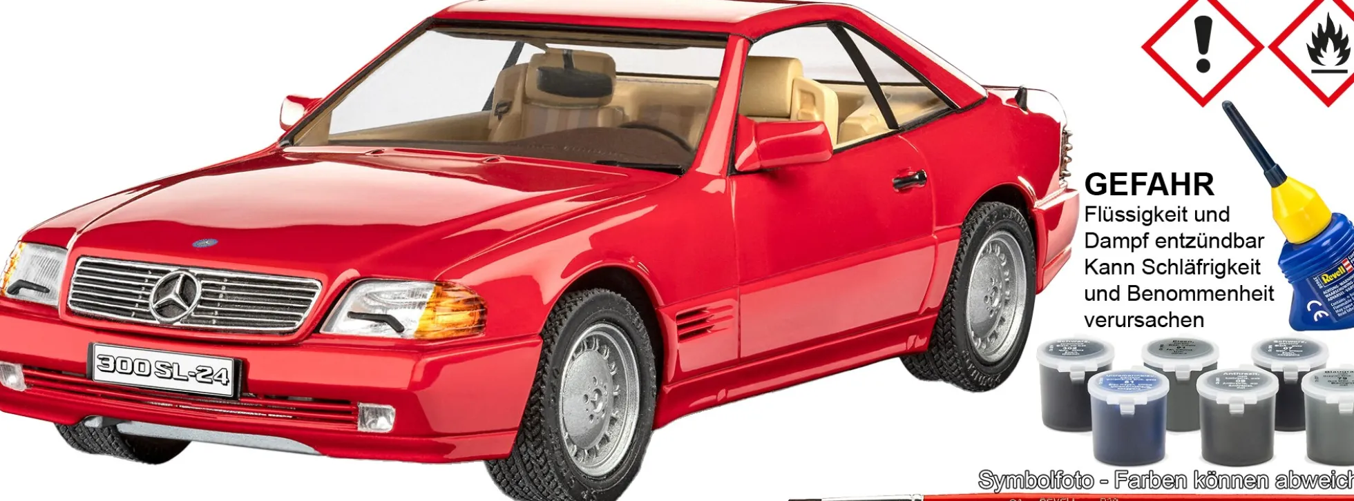 Revell 05615 MB 300 SL-24 Coupe | Geschenkset | Auto Bausatz 1:24