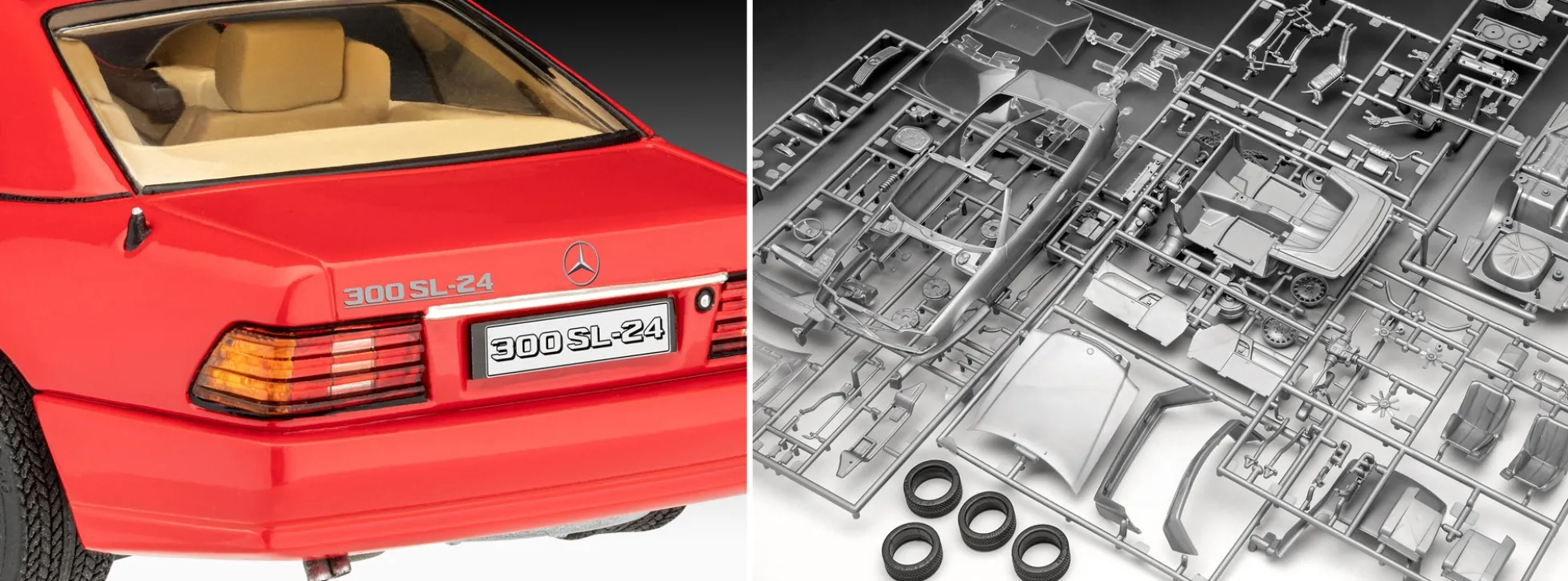 Revell 05615 MB 300 SL-24 Coupe | Geschenkset | Auto Bausatz 1:24