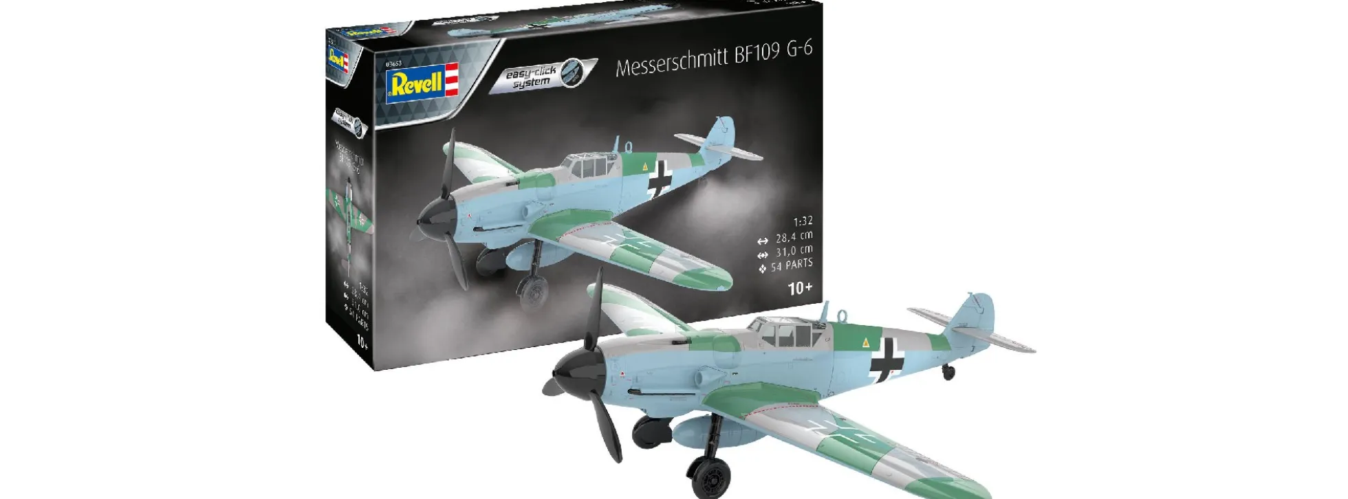 Revell 03653 Messerschmitt Bf109G-6 easy-click | Flugzeug Bausatz 1:32