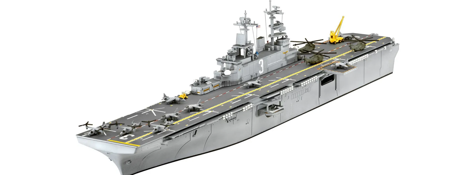 Revell 65178 Model Set Assault Carrier USS WASP CLASS | Schiff Bausatz 1:700