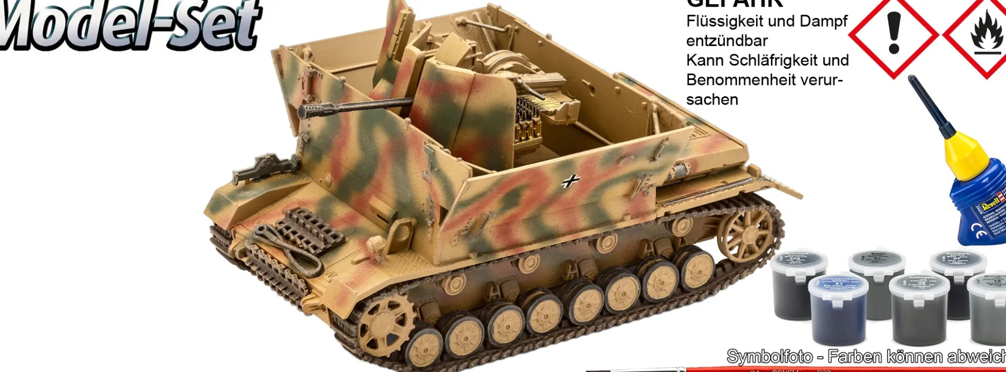 Revell 63363 Model Set Flakpanzer IV Möbelwagen 3,7 cm Flak 43 | Panzer Bausatz 1:72