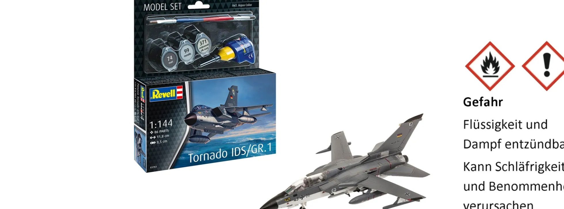 Revell 63783 Model Set Panavia Tornado IDS/GR.1 | Flugzeug Bausatz 1:144