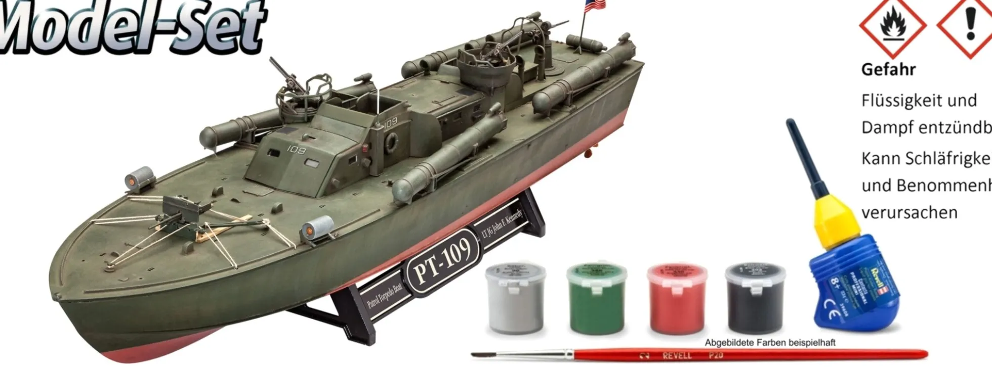 Revell 65147 Model-Set Patrol Torpedo Boat PT-109 | Schiff Bausatz 1:72