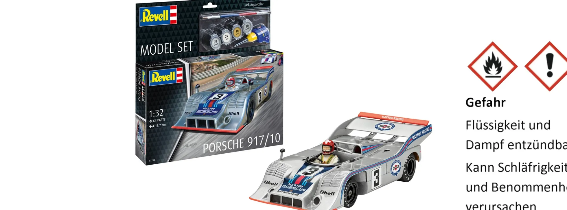 Revell 67738 Model Set Porsche 917-10 | Auto Bausatz 1:32