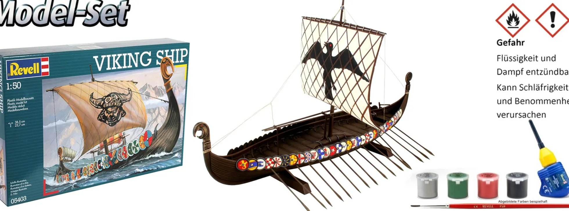 Revell 65403 Model Set Viking Ship | Schiffbausatz 1:50