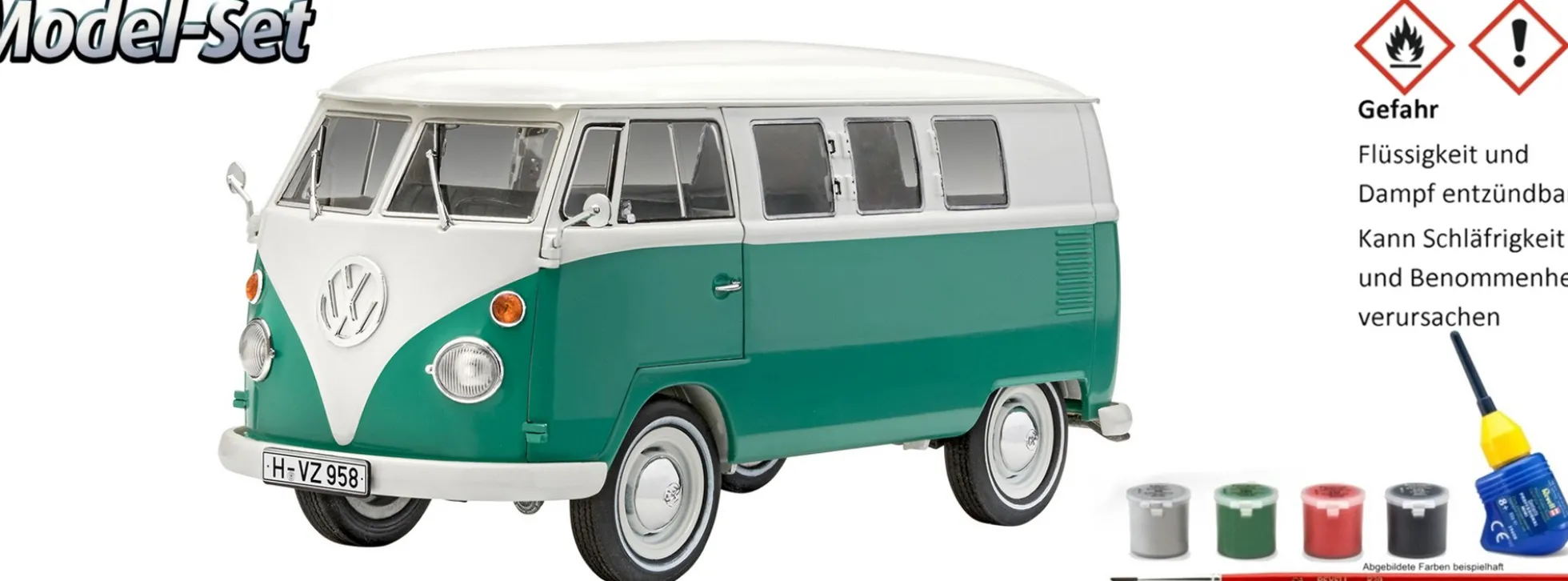 Revell 67675 Model Set VW T1 Bus | Auto Bausatz 1:24