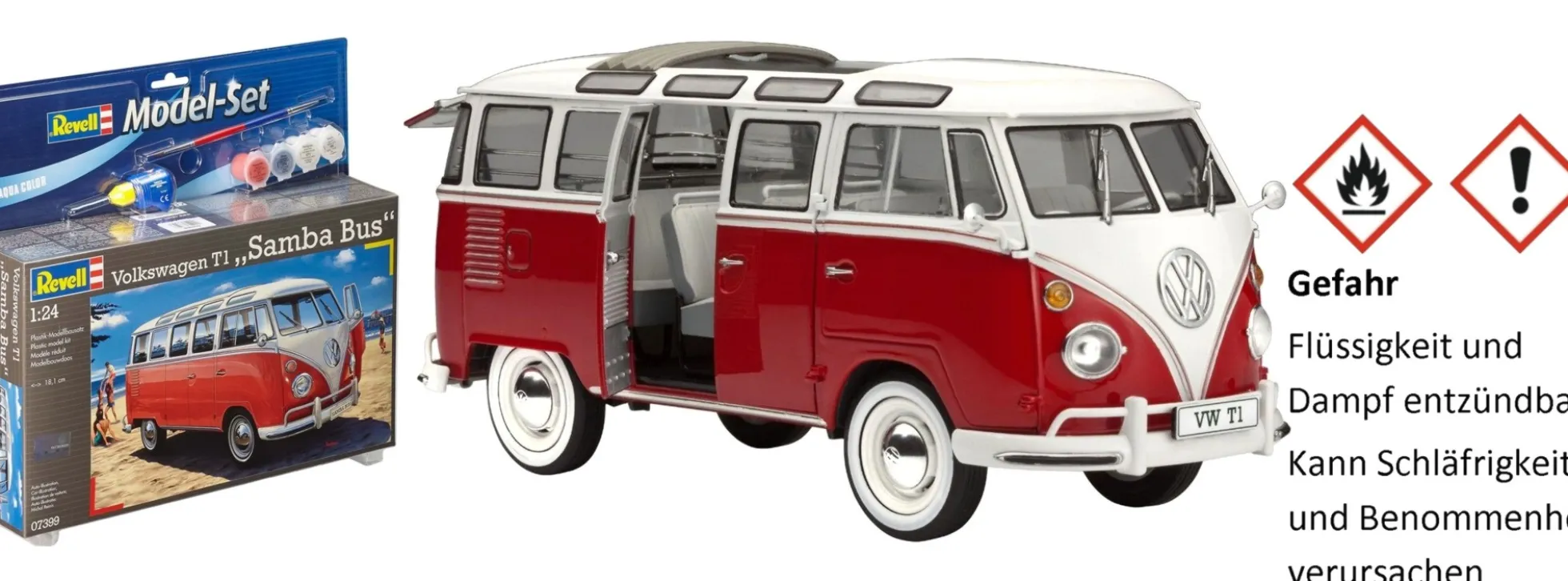 Revell 67399 Model Set VW T1 Samba Bus | Auto Bausatz 1:24