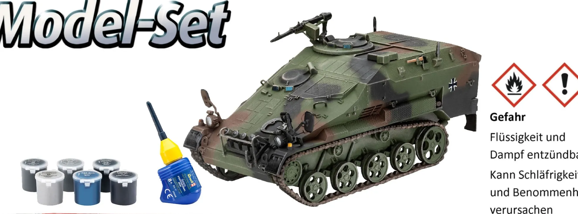 Revell 63336 Model Set Wiesel 2 LeFlaSys BF/UF | Panzer Bausatz 1:35