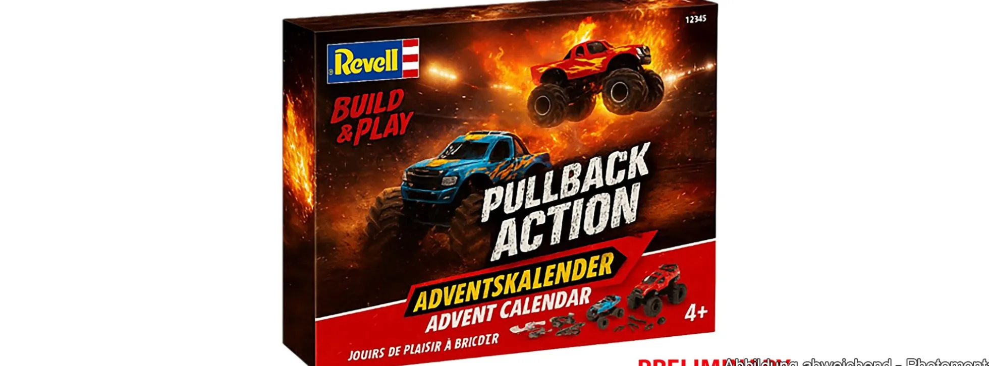 Revell 01063 Monster Truck Bausatz zum Zusammenstecken | Adventskalender 1:43