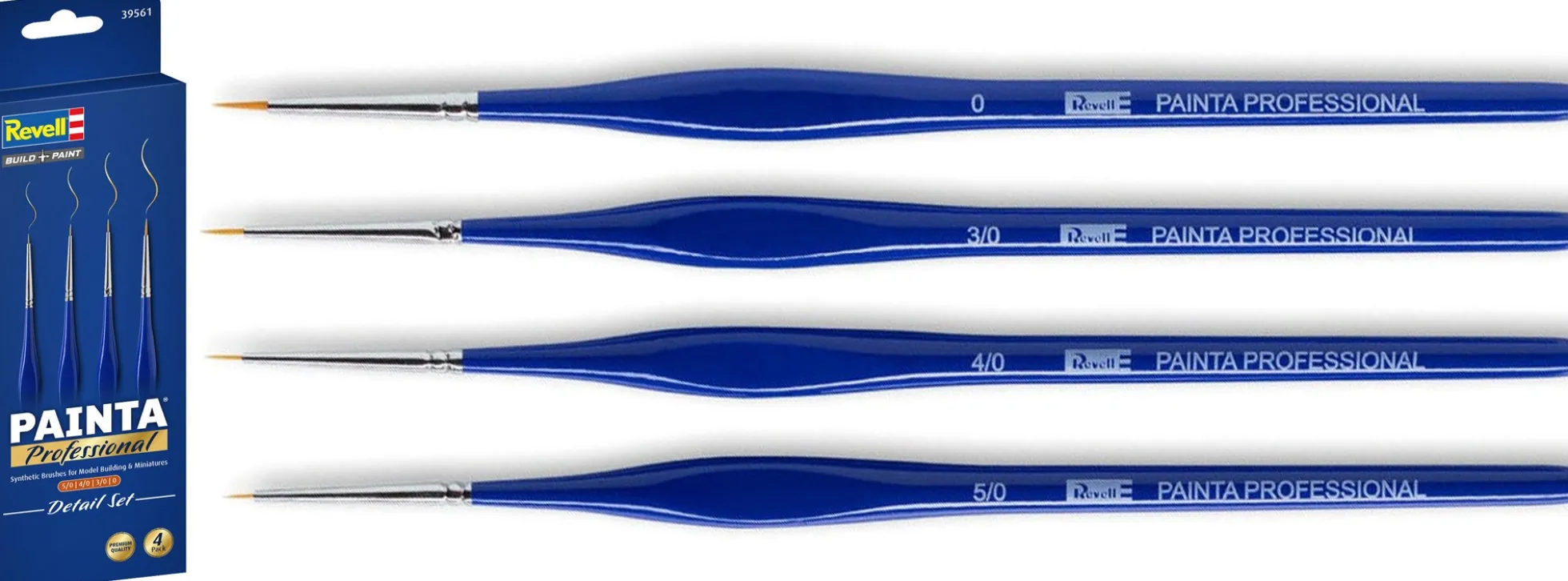 Revell 39561 Painta Professional Pinsel | Detail Set | 4 Stück