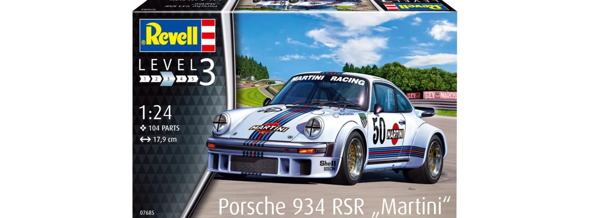 Revell 07685 Porsche 934 RSR Martini | Auto Bausatz 1:24