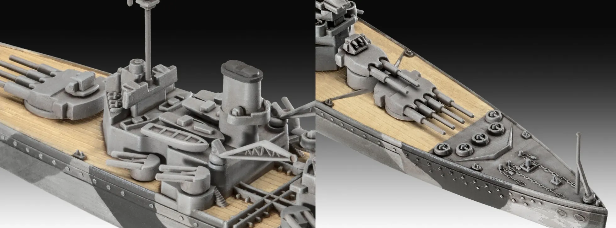 Revell 65182 Schlachtschiff HMS Duke of York Model Set | Schiffbausatz 1:1200
